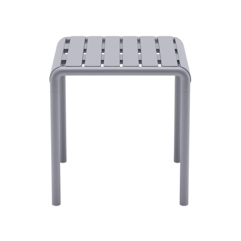 Τραπεζάκι Κήπου "Zenya" Απο Πολυπροπυλένιο (Pp) Σκούρο Γκρι Χρώμα 46x46x48Εκ Fylliana 