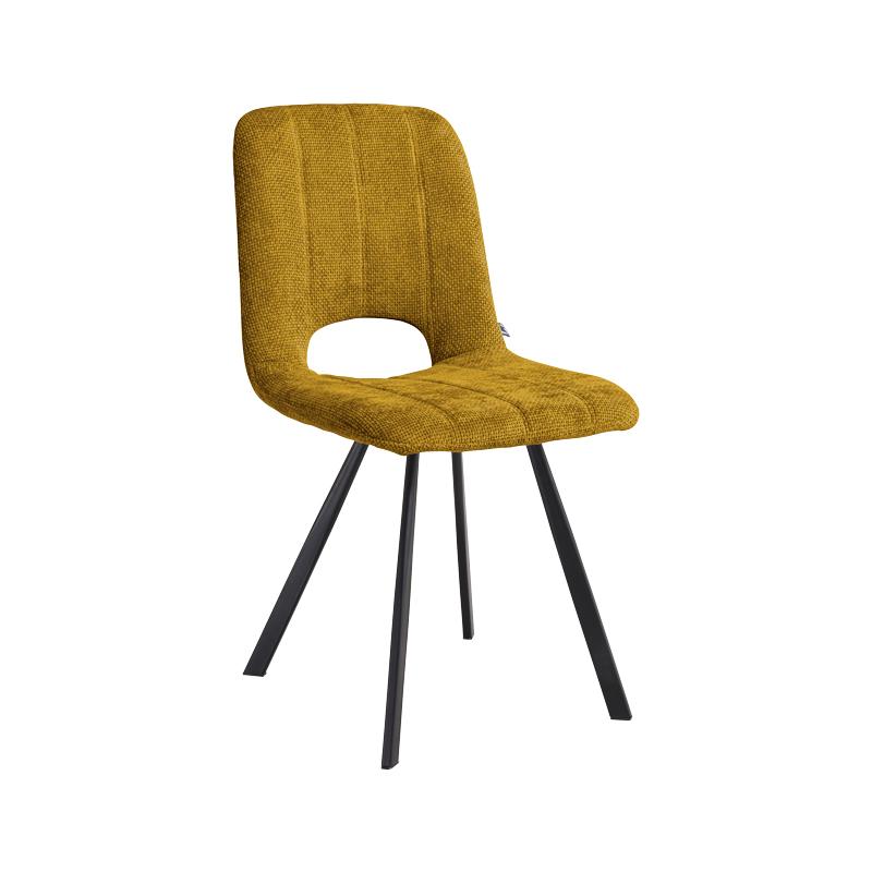 Καρέκλα Τραπεζαριας 2535 Μουσταρδί Ύφασμα 57x45x86Εκ Fylliana 