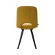 Καρέκλα Τραπεζαριας 2535 Μουσταρδί Ύφασμα 57x45x86Εκ Fylliana 