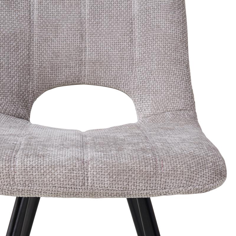 Καρέκλα Τραπεζαρίας 2535 Γκρι Ύφασμα 57X45X86Εκ Fylliana 