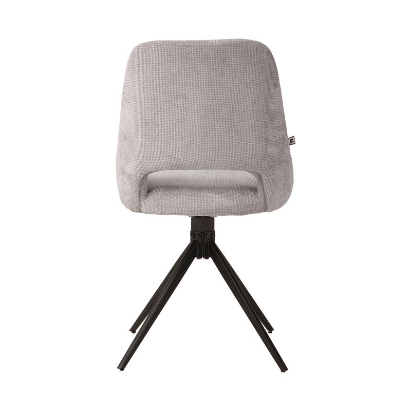 Καρέκλα Τραπεζαρίας Περιστρεφόμενη Fl2548 Γκρι Ύφασμα 64x53x85Εκ Fylliana 