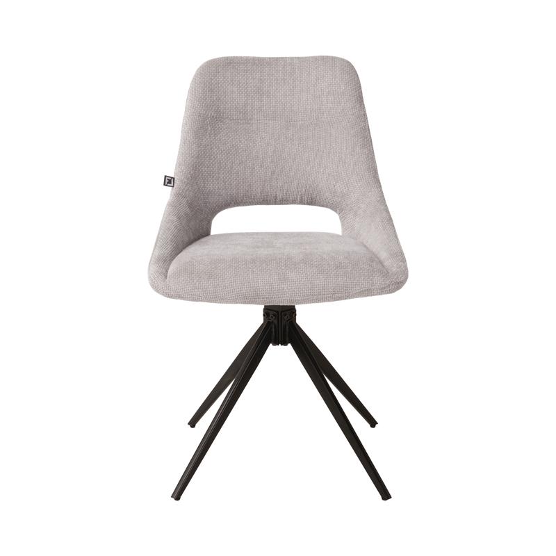 Καρέκλα Τραπεζαρίας Περιστρεφόμενη Fl2548 Γκρι Ύφασμα 64x53x85Εκ Fylliana 