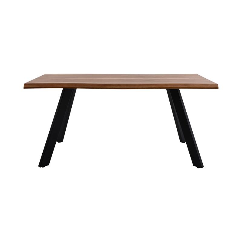 Τραπέζι Τραπεζαρίας Mdf Με Καπλαμά Ακακίας Φυσικό Χρώμα 180x90x75Εκ Fylliana 