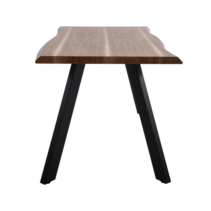 Τραπέζι Τραπεζαρίας Mdf Με Καπλαμά Ακακίας Φυσικό Χρώμα 180x90x75Εκ Fylliana 