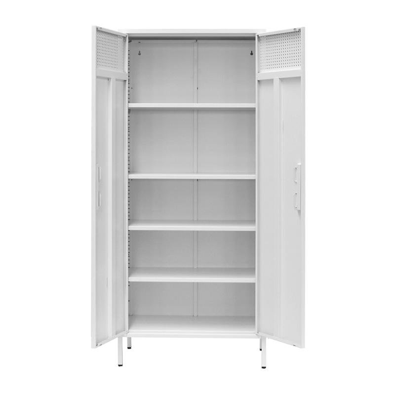 Ντουλάπα Μεταλλική Levi Λευκό Χρώμα 70X35X170Εκ Fylliana 