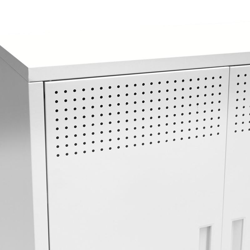 Ντουλάπα Μεταλλική Levi Λευκό Χρώμα 70X35X170Εκ Fylliana 