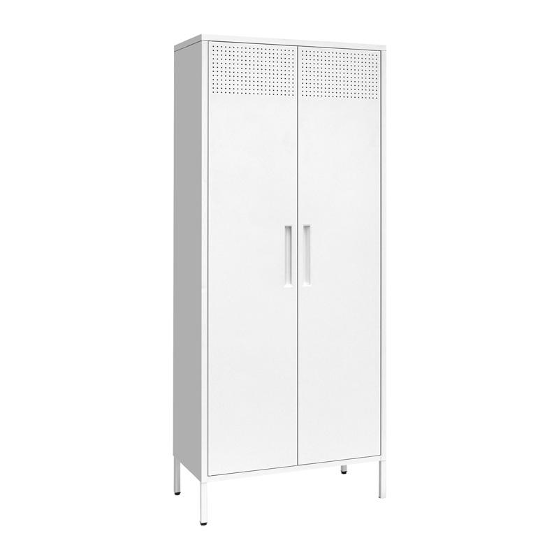 Ντουλάπα Μεταλλική Levi Λευκό Χρώμα 70X35X170Εκ Fylliana 