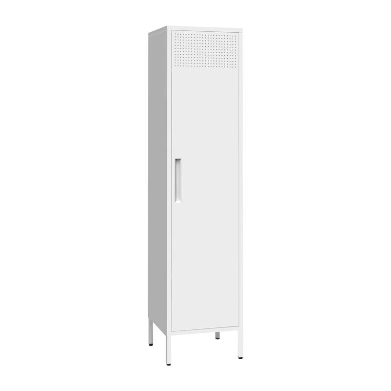 Ντουλάπα Μεταλλική Nora Λευκό Χρώμα 40X35X170Εκ Fylliana  