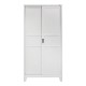 Ντουλάπα Δίφυλλη Evelyn Συρόμενη Λευκό 90x40x190cm Fylliana