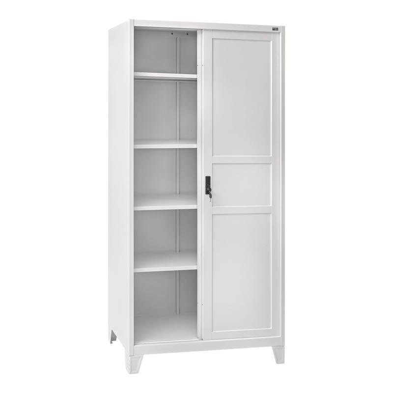 Ντουλάπα Δίφυλλη Evelyn Συρόμενη Λευκό 90x40x190cm Fylliana