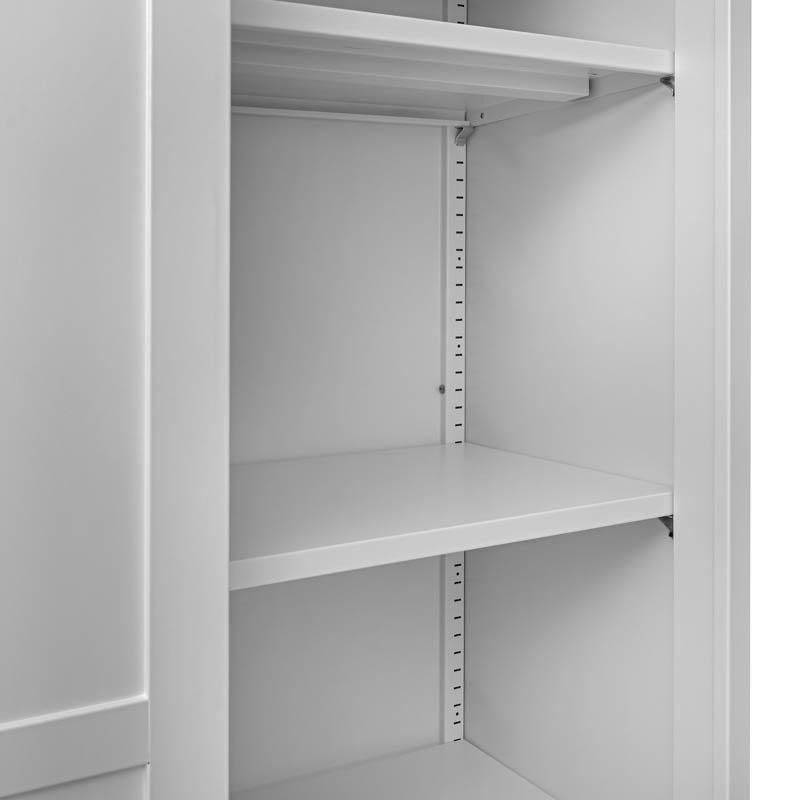 Ντουλάπα Δίφυλλη Evelyn Συρόμενη Λευκό 90x40x190cm Fylliana
