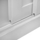 Ντουλάπα Δίφυλλη Evelyn Συρόμενη Λευκό 90x40x190cm Fylliana