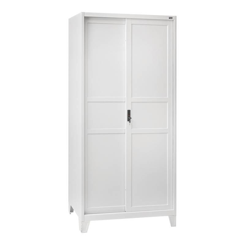 Ντουλάπα Δίφυλλη Evelyn Συρόμενη Λευκό 90x40x190cm Fylliana