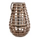 Φανάρι Bamboo Maha Με Γυαλί Φυσικό Χρώμα 26x41