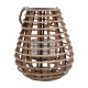 Φανάρι Bamboo Maha Με Γυαλί Φυσικό Χρώμα 24x38