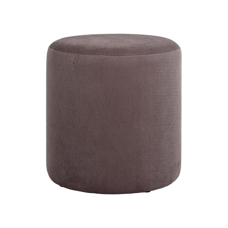 Ταμπουρέ - Σκαμπό Στρογγυλό Circlo Καφέ Χρώμα 34x35Εκ Fylliana 