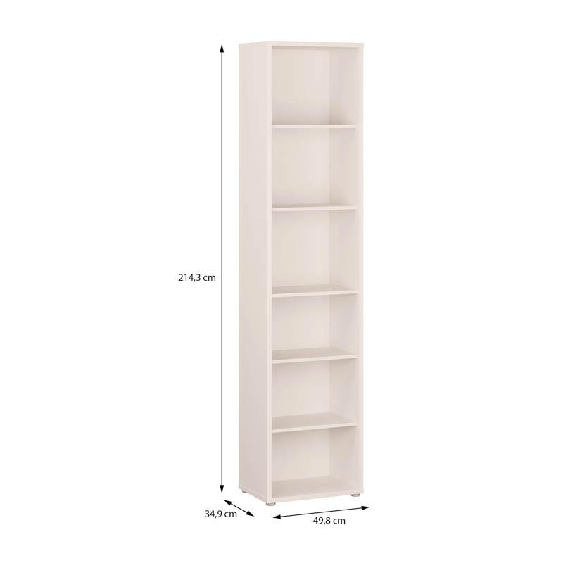 Βιτρίνα Alice Sand Χρώμα 50X35X215Εκ