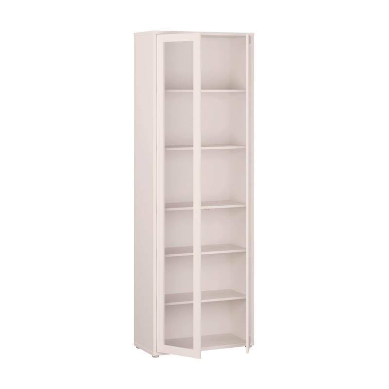 Βιτρίνα Με 2 Πόρτες Alice Sand Χρώμα 75X35X215Εκ