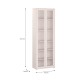 Βιτρίνα Με 2 Πόρτες Alice Sand Χρώμα 75X35X215Εκ