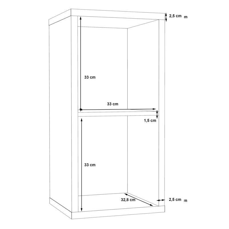 Βιβλιοθήκη Μπεζ 38x33x73εκ. Fylliana