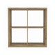 Βιβλιοθήκη Montaro Artisan Χρώμα Oak 73x33x73Εκ Fylliana