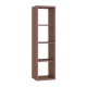 Βιβλιοθήκη Montaro Terracotta Χρώμα 39x33x142Εκ Fylliana 