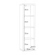 Βιβλιοθήκη Montaro Sage Χρώμα 39x33x142Εκ Fylliana 