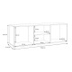 Έπιπλο Τηλεόρασης Aria Mauvella Oak Χρώμα 153X42X50Εκ Fylliana