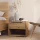 Κομοδίνο Aria Mauvella Oak Χρώμα 49X42X40Εκ Fylliana