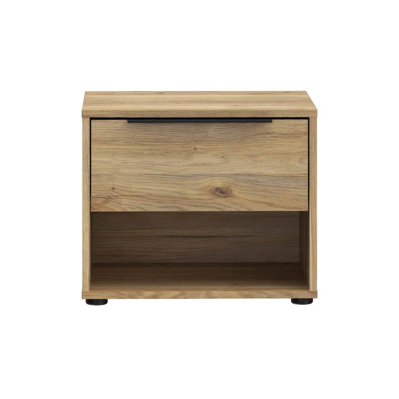 Κομοδίνο Aria Mauvella Oak Χρώμα 49X42X40Εκ Fylliana
