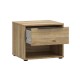 Κομοδίνο Aria Mauvella Oak Χρώμα 49X42X40Εκ Fylliana