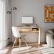 Γραφείο Aria Mauvella Χρώμα Oak 101x50x77Εκ Fylliana