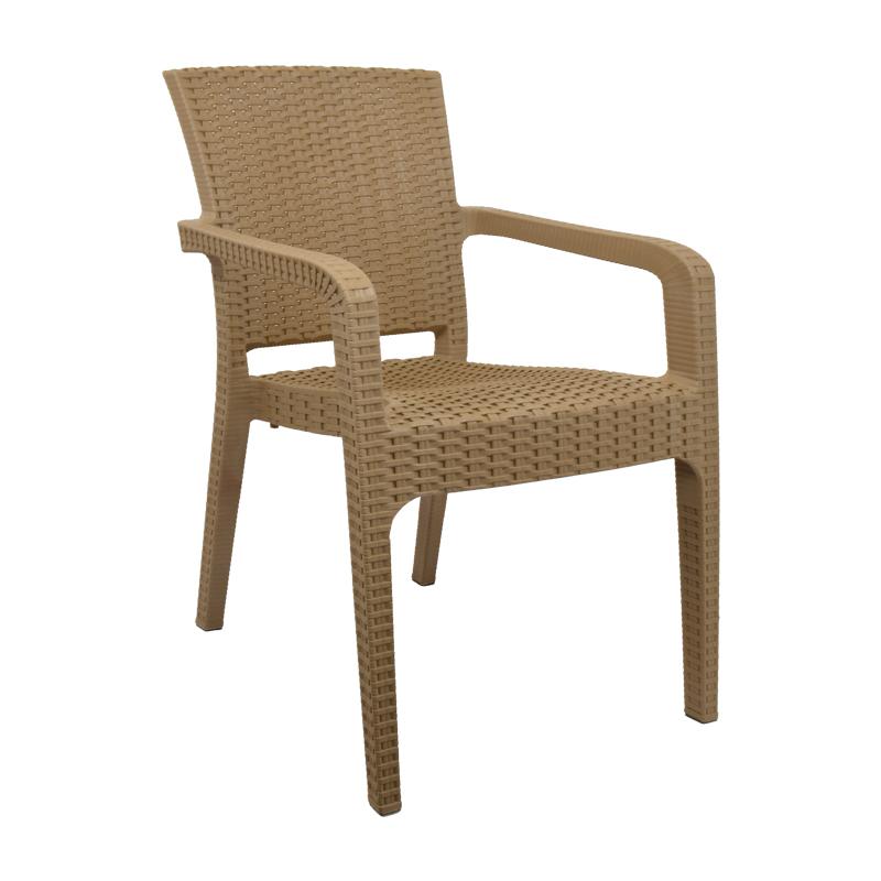 Καρέκλα Εξοχής Fylliana "Desert" Πλαστική Μπεζ 57,5x59,5x86εκ
