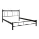 Κρεβάτι Σιδερένιο Fylliana Valery Καφέ Χρώμα 130X210X99Εκ ( 120X200Εκ )