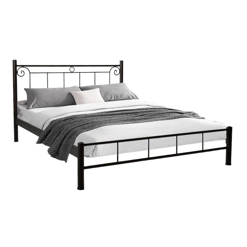 Κρεβάτι Σιδερένιο Valery Καφέ Χρώμα 170X210X99Εκ (160X200Εκ) Fylliana 