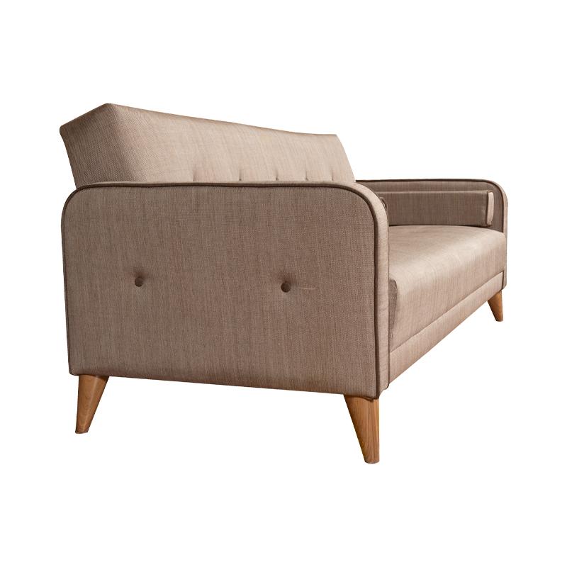 Καναπές Κρεβάτι Jericho Μπεζ Με Καφέ Σιρίτι 200x83 x80 Fylliana