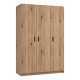 Ντουλάπα Τρίφυλλη Prime Artisan 120x52x205cm