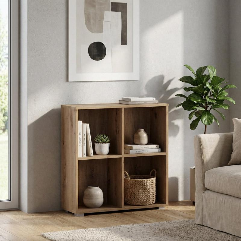 Βιβλιοθήκη-Ραφιέρα Smart 4P Artisan Χρώμα 74X25X76Εκ Fylliana