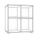 Βιβλιοθήκη-Ραφιέρα Smart 4P Artisan Χρώμα 74X25X76Εκ Fylliana