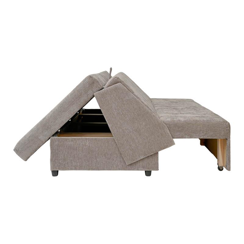 Διθέσιος Καναπές - Κρεβάτι Nest Καφέ Χρώμα 145x100x92Εκ Fylliana 