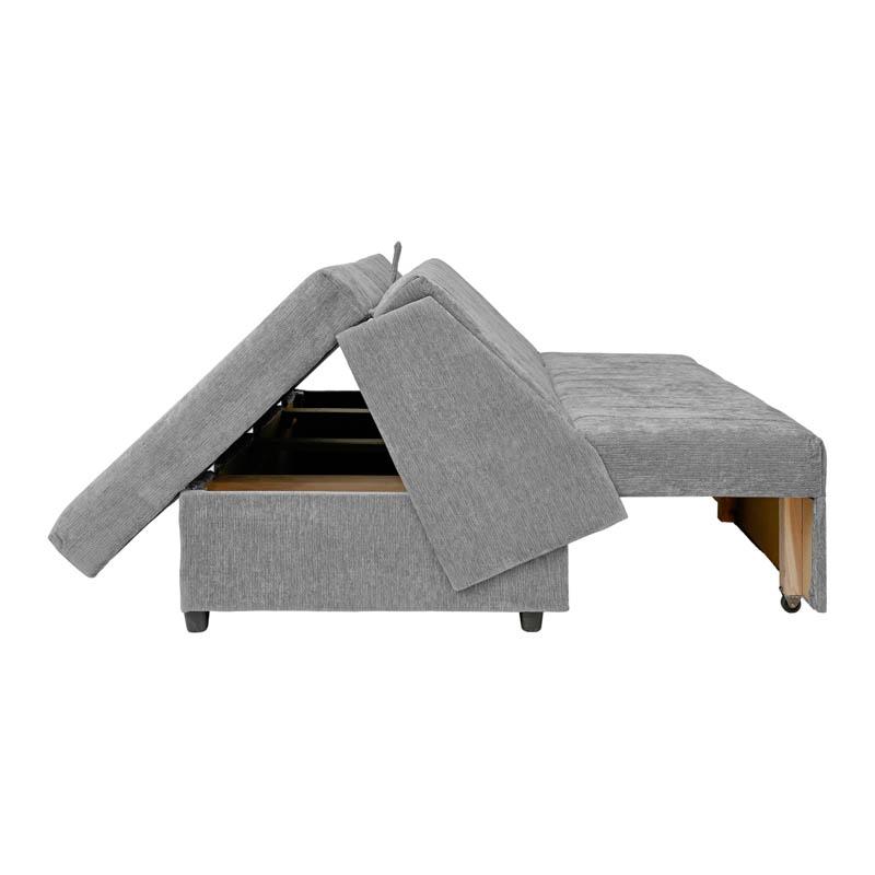Διθέσιος Καναπές - Κρεβάτι Nest Γκρι Χρώμα 145X100X92Εκ Fylliana 