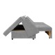 Διθέσιος Καναπές - Κρεβάτι Nest Γκρι Χρώμα 145X100X92Εκ Fylliana 