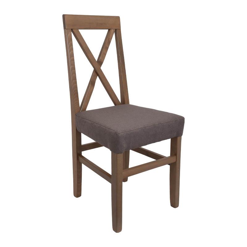 Καρέκλα Τραπεζαρίας Tx Grey Oak-Καφέ 43x44x98εκ