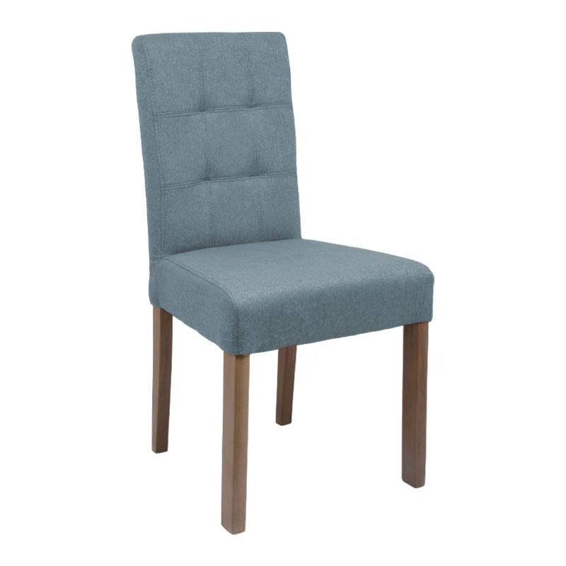Καρέκλα New Τ12 Safir Ύφασμα Grey Oak Πόδια 45x45x90Εκ Fylliana