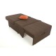 Πολυθρόνα/Κρεβάτι "New Montana" Καφέ/Πορτοκαλί χρώμα Bombay 95x100x92εκ 