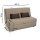 Καναπές/Κρεβάτι Διθέσιος New Montana Μπεζ 145x100x92εκ