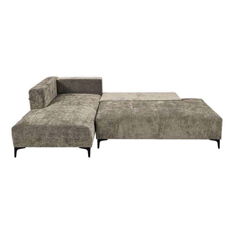 Γωνιακός Καναπές Κρεβάτι Magnus με Αριστερή Γωνία Καφέ 240x160x90εκ.