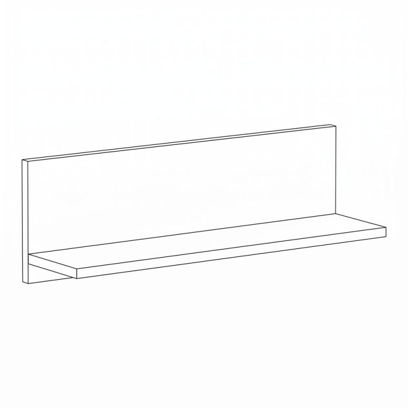 Ράφι Τοίχου Lumina 90 Tobacco 90x24x20εκ. Fylliana