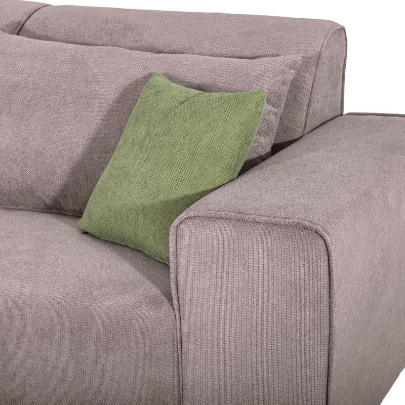 Καναπές Αριστερή Γωνία Καφέ Ύφασμα 272x197x80Εκ Legend Fylliana 