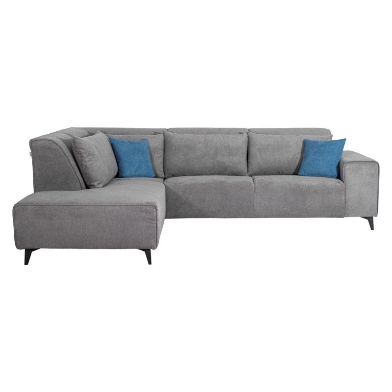 Καναπές  Legend Αριστερή Γωνία Γκρι Ύφασμα 272X197X80Εκ Fylliana